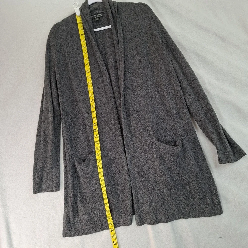 Barefoot Dreams Duster Cardigan XL Gray‎ Cozy Chic Lite Pockets Open Front